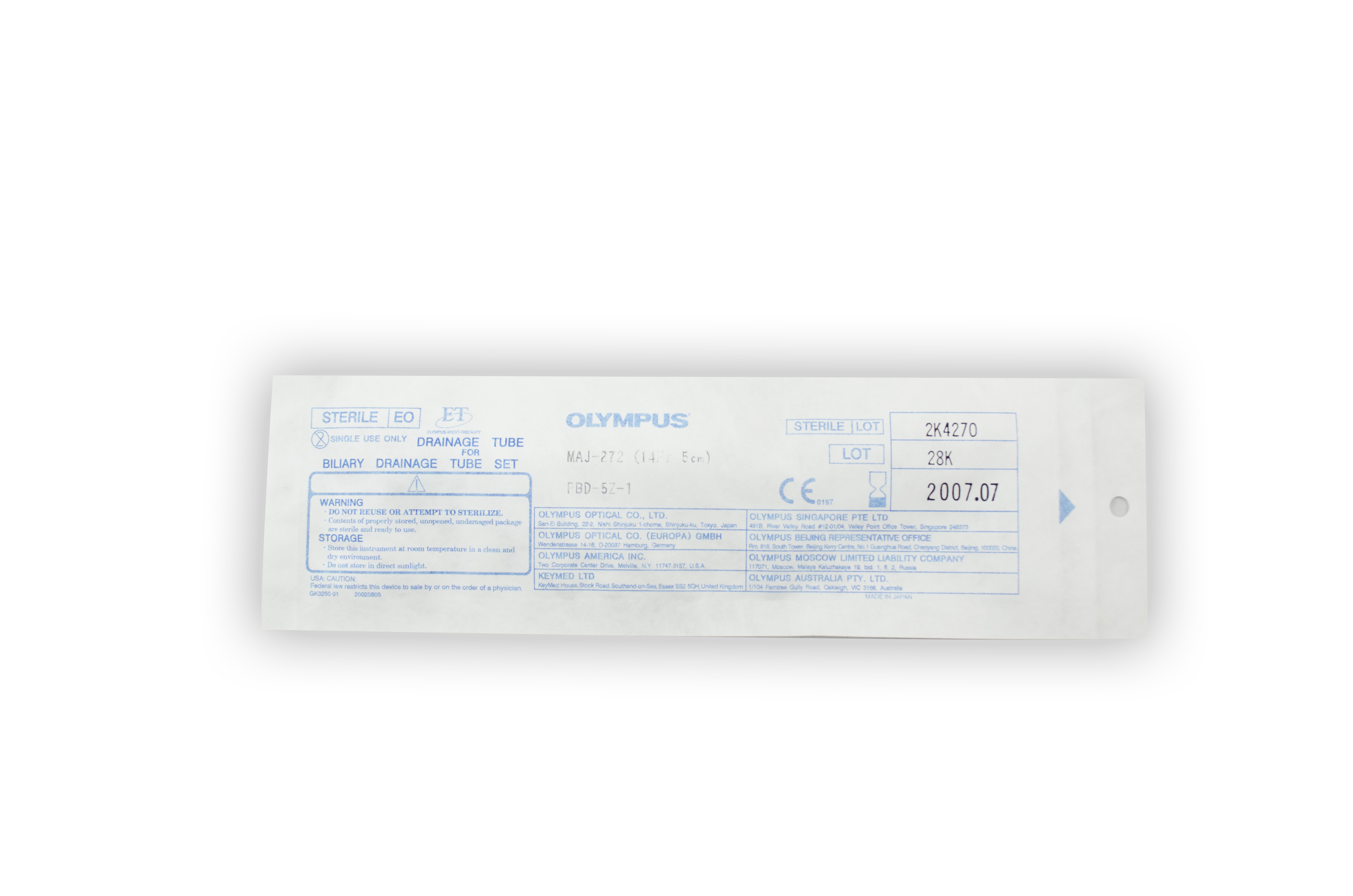 [Out-of-Date] Olympus Disposable Accessory - MAJ-272