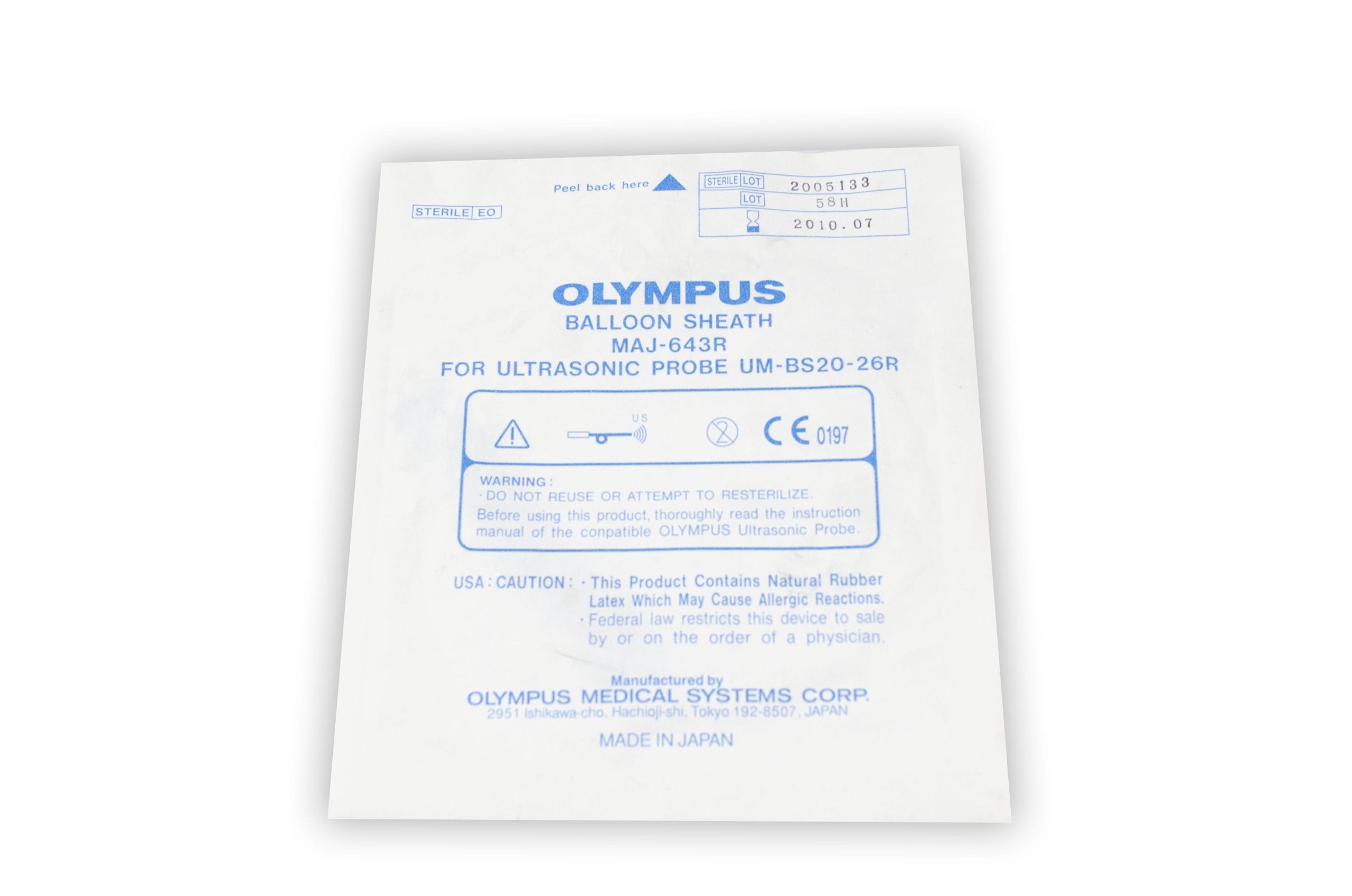 [Out-of-Date] Olympus Disposable Accessory - MAJ-643R