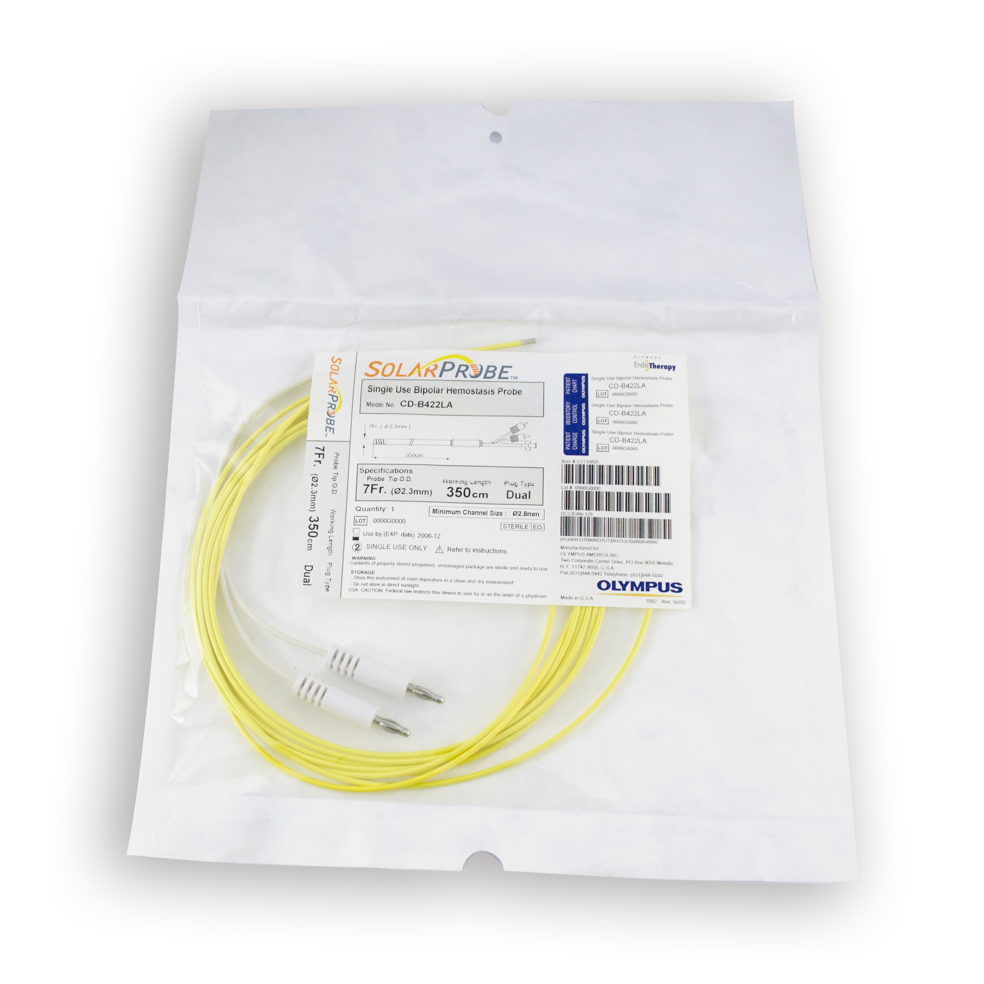 [In-Date] Olympus Disposable Coagulation Electrode (Heat Probe) - CD-B422LA