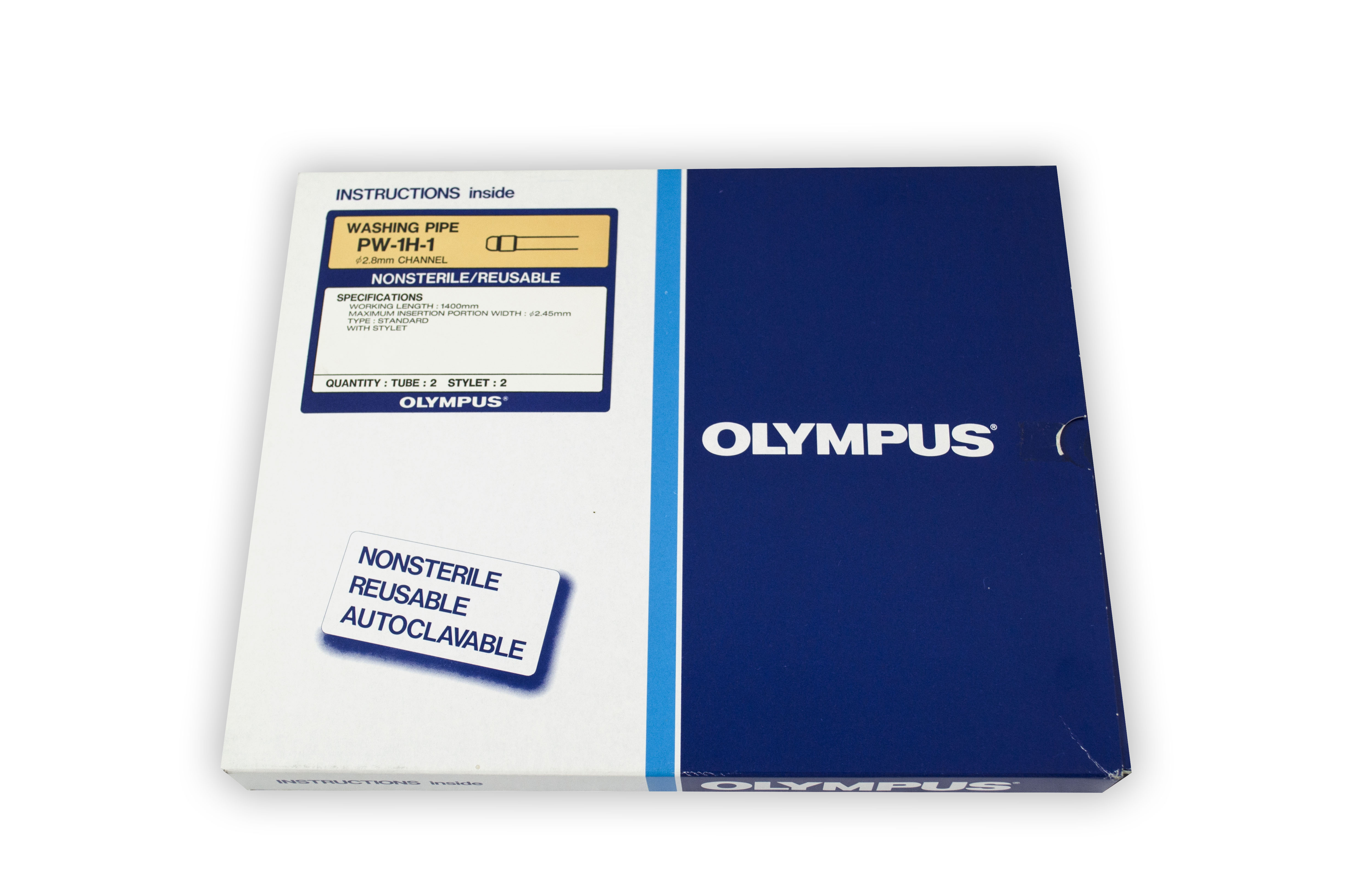 Olympus Reusable Washing Pipe - PW-1H-1 (2 Tube, 2 Stylets)
