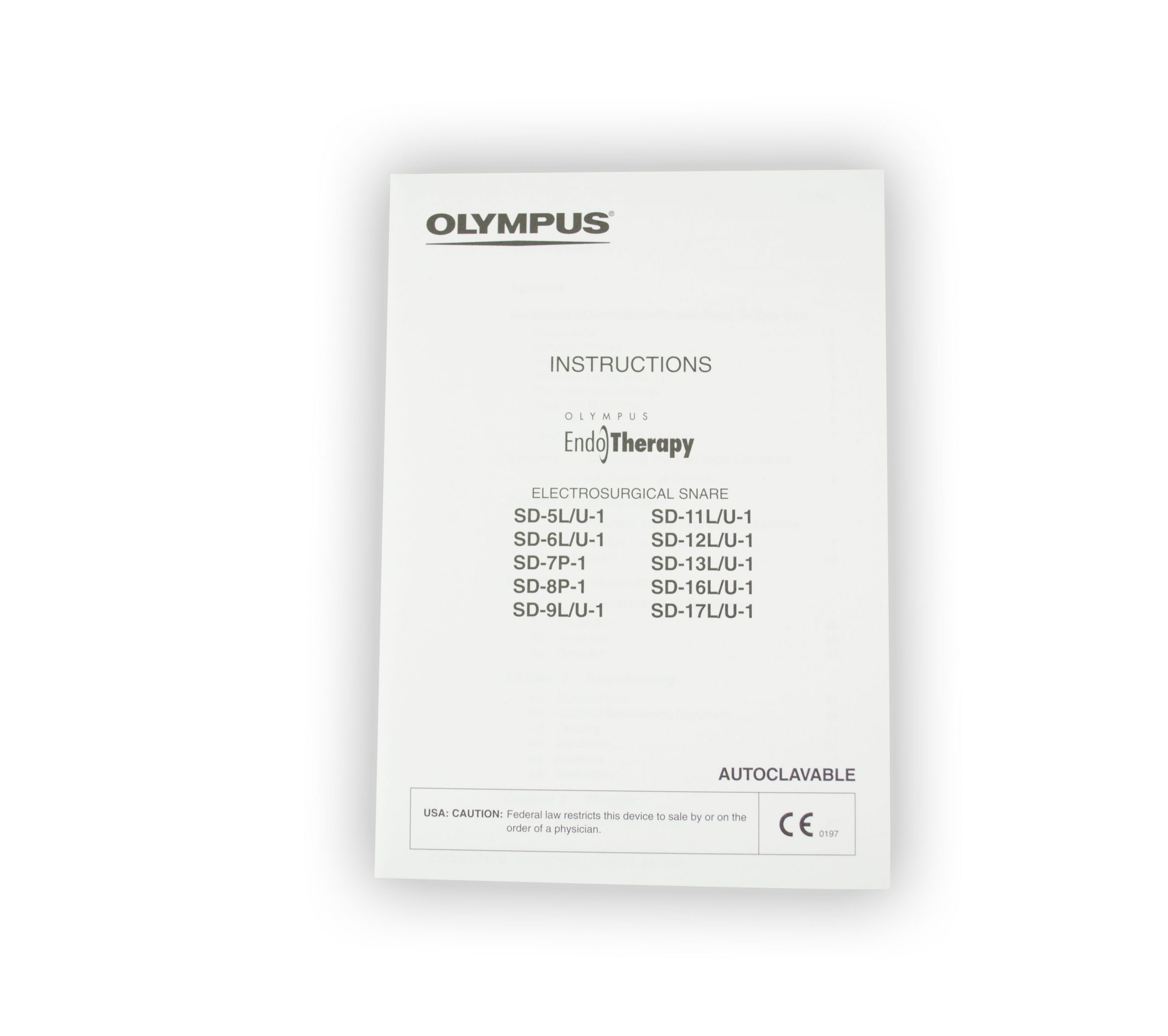 Olympus Reusable Diathermy Snare - SD-11U-1 (Set)