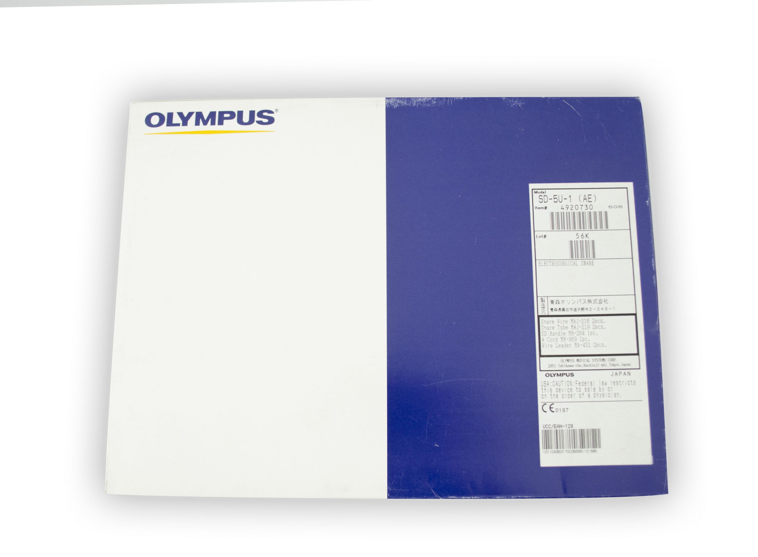 Olympus Reusable Diathermy Snare - SD-5U-1 (2 Snares, 1 Handle, 1 A Cord, 2 Wire Leaders)