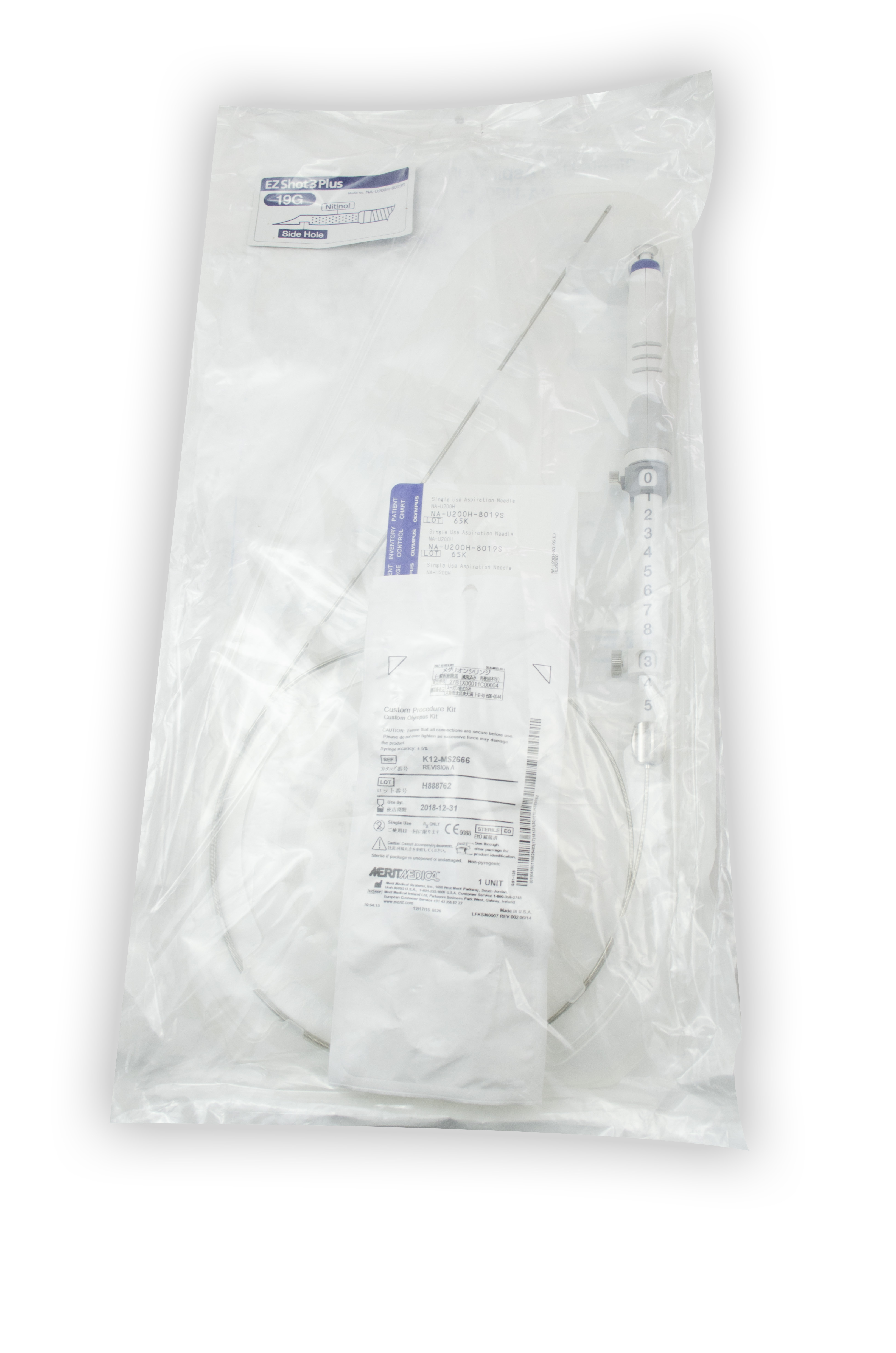 [Out-of-Date] Olympus Disposable Aspiration Needle (2.8 mm x 1400 mm) - NA-U200H-8019S (Original Packaging)