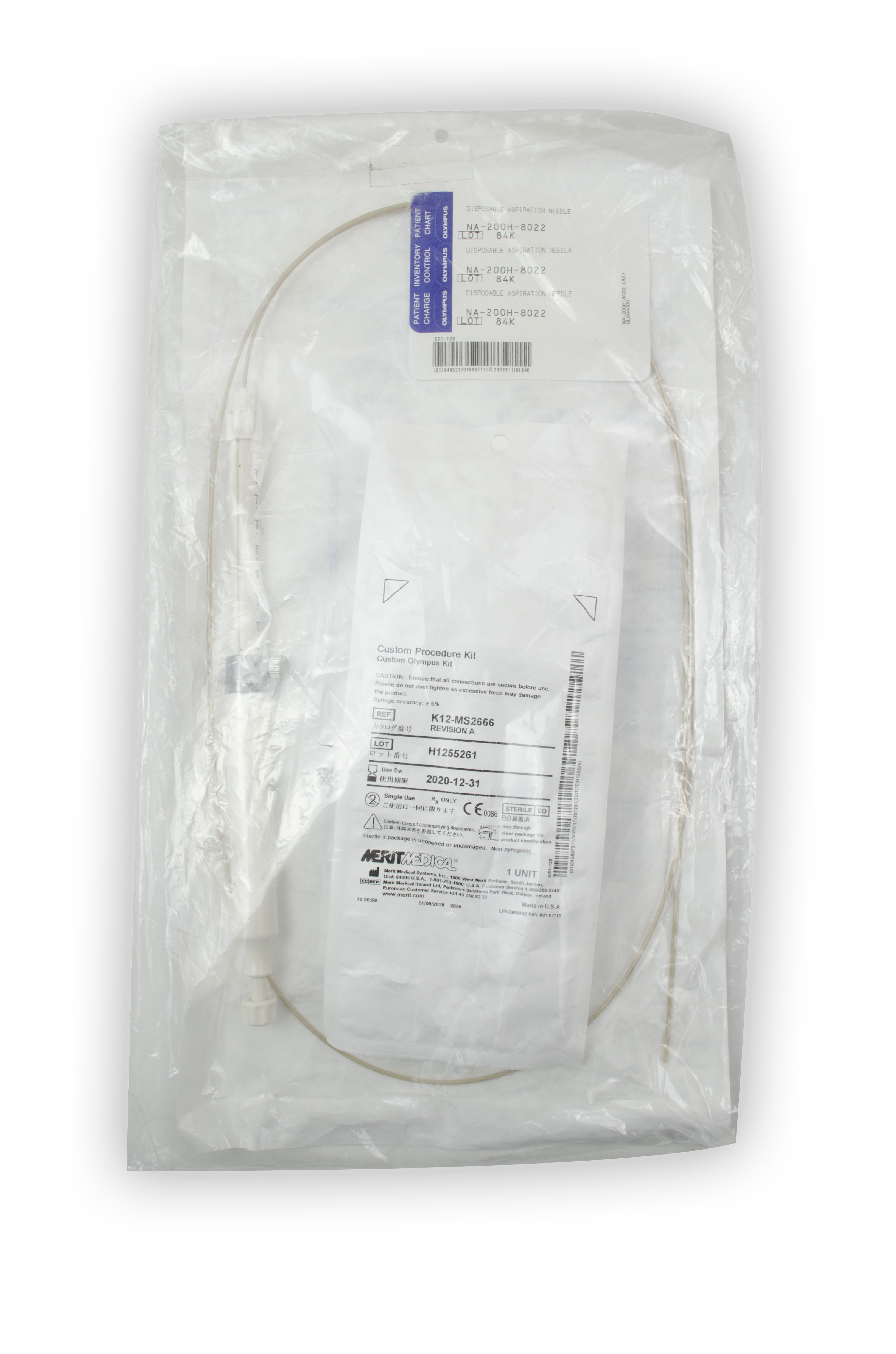 [In-Date] Olympus Disposable Aspiration Needle (2.8 mm x 1400 mm) - NA-200H-8022 (Original Packaging)