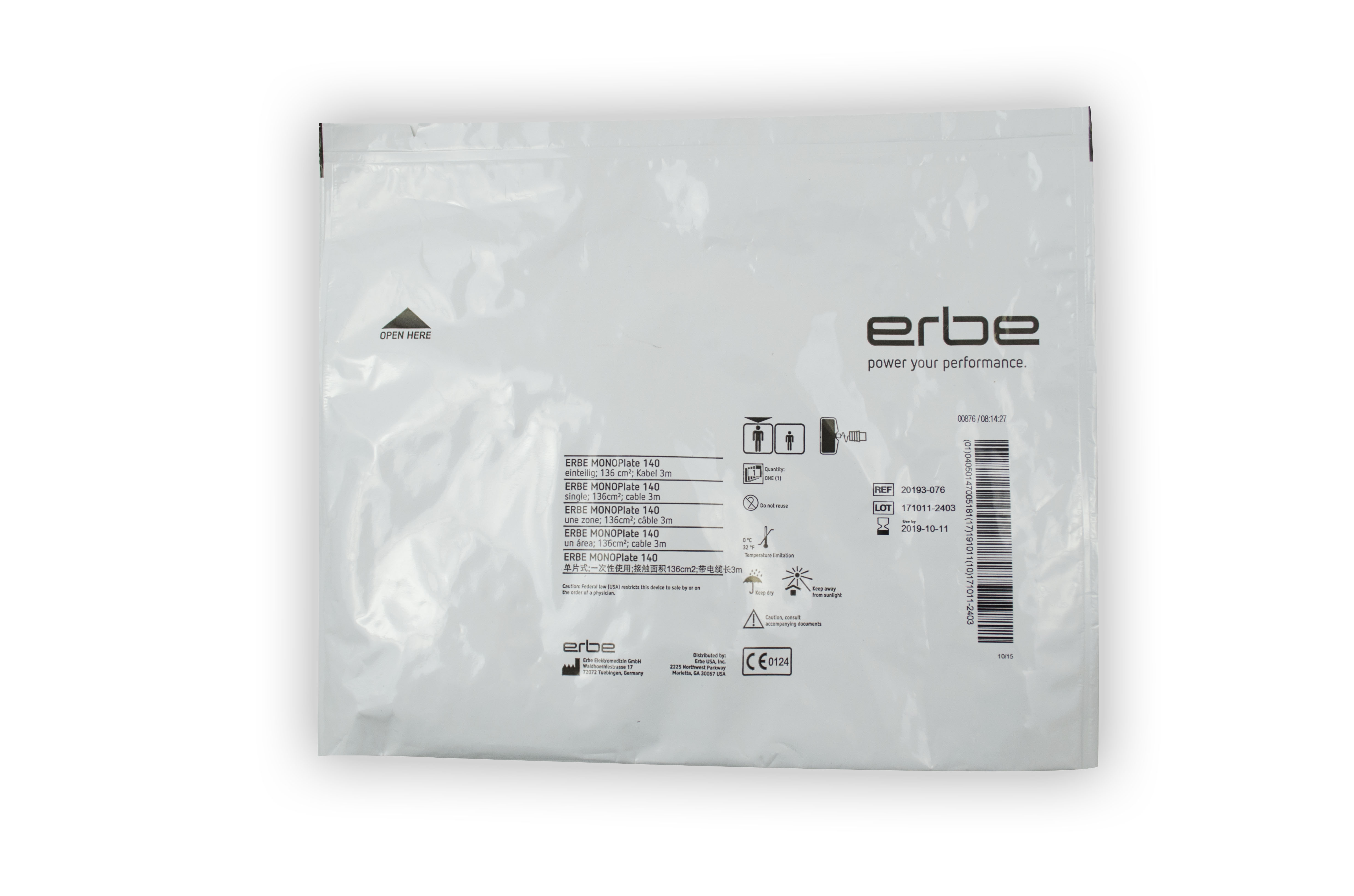 [Out-of-Date] Olympus Disposable ERBE Monoplate 140 - 20193-076 (Original Packaging)