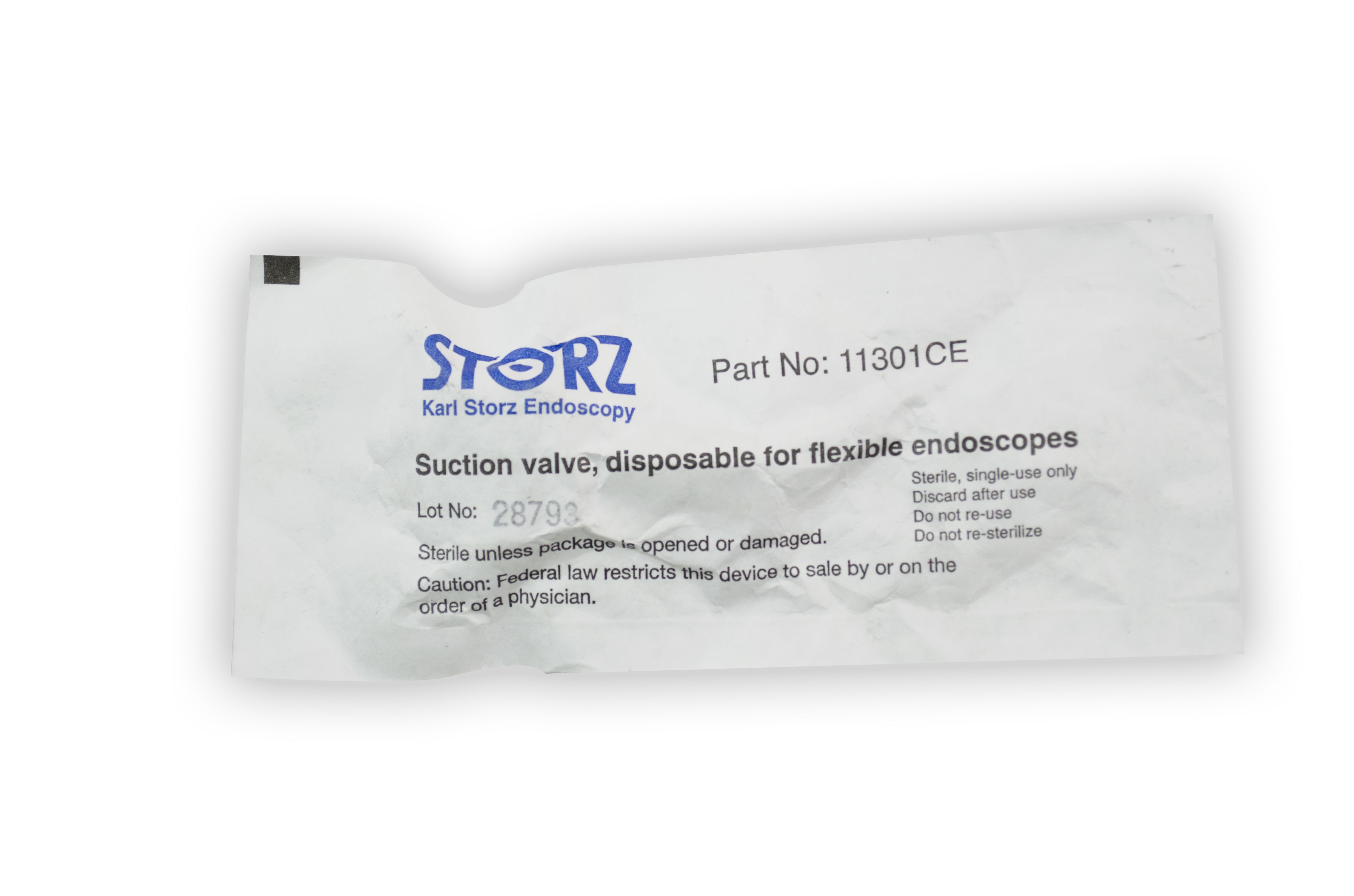 Disposable Suction Valve - 11301CE (Original Packaging)