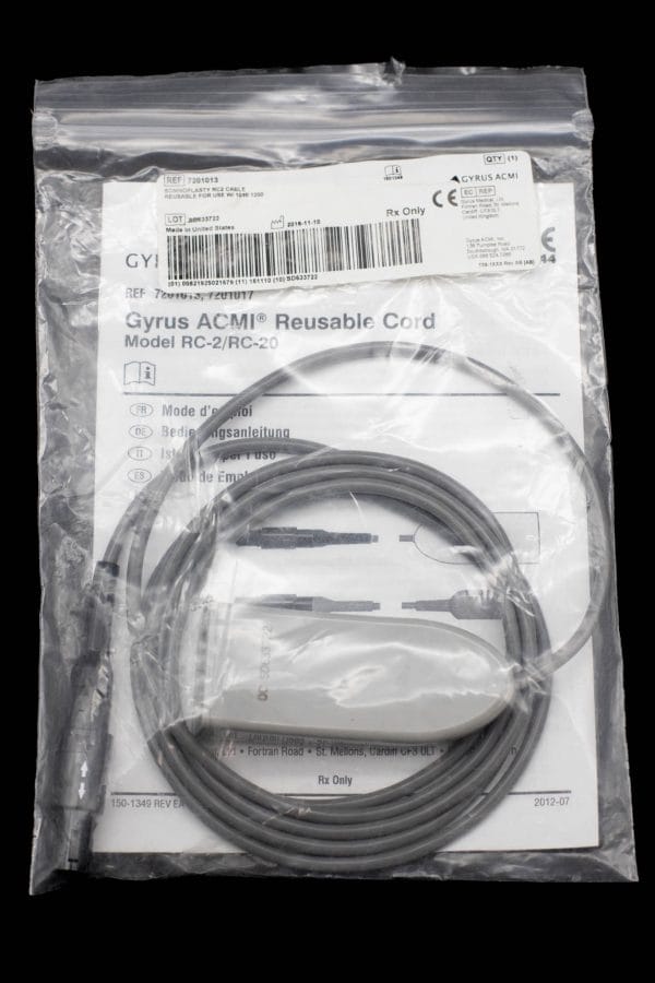 Reusable Somnoplasty RC2 Cable, For Use w/ 1010/1200 - 7201013 [1/Bag]