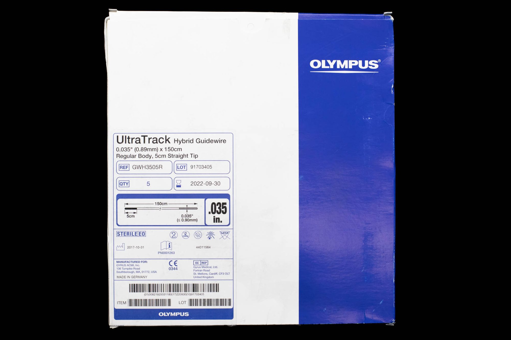 UltraTrack Hybrid Guidewire GWH3505R [1/Box] ENDOCORP