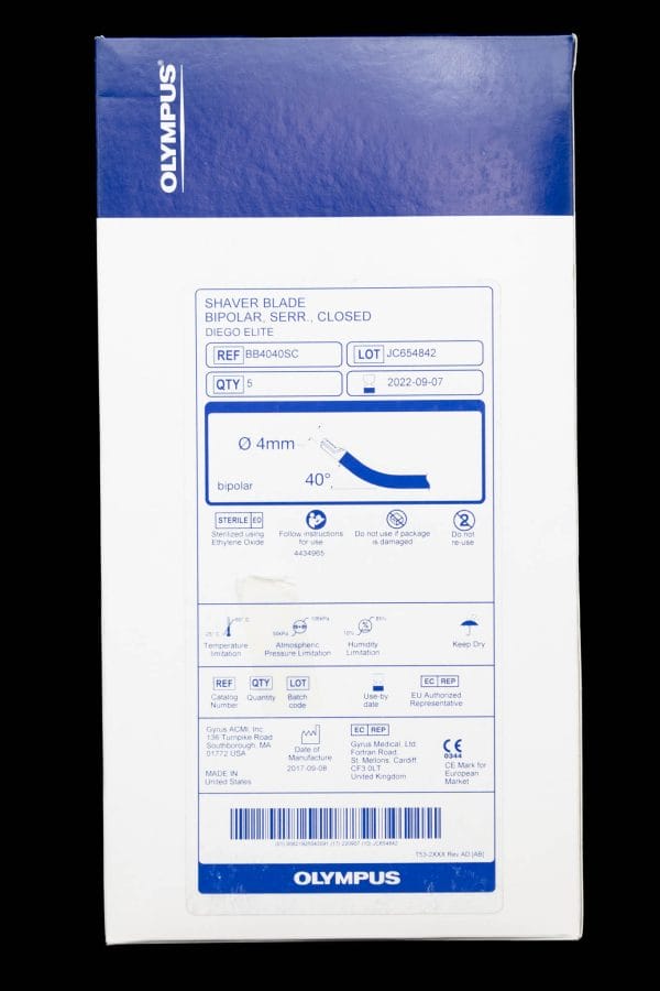 [Out-of-Date] Disposable Shaver Blade, Bipolar, Serr., Closed, Diego Elite - BB4040SC [5/Box]