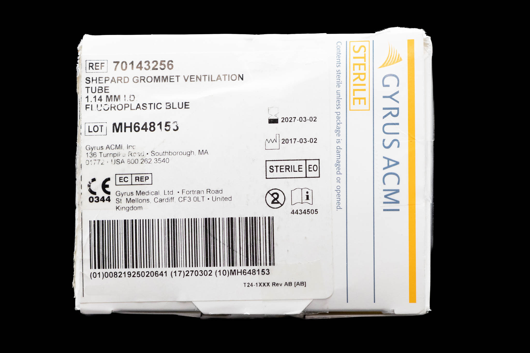 Shepard Grommet Ventilation Tube 70143256 [6/Box] ENDOCORP