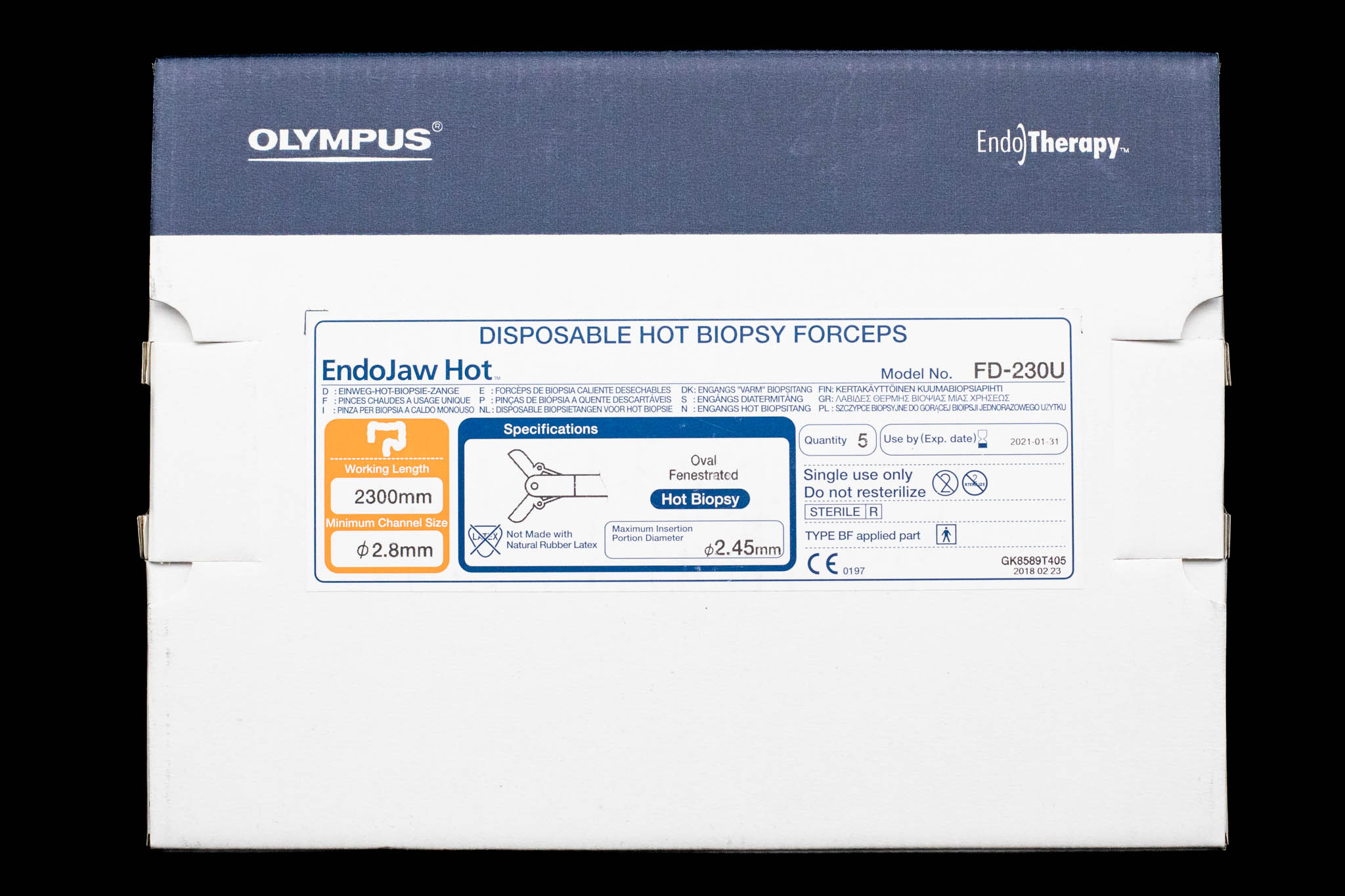 Hot Biopsy Forceps FD230U [5/Box] ENDOCORP