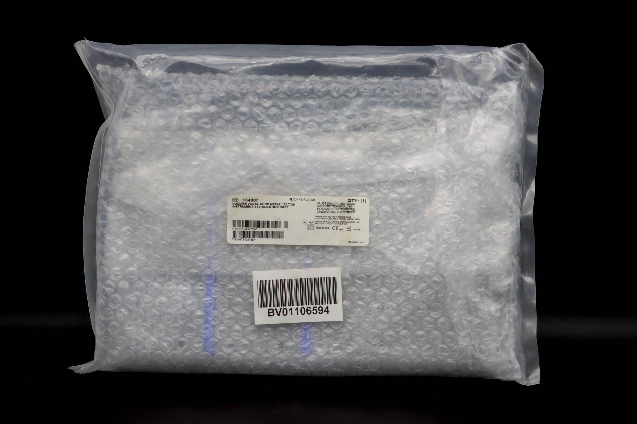 Vocal Cord Medialization Instrument Sterilization Case 134007 [1/Bag] ENDOCORP